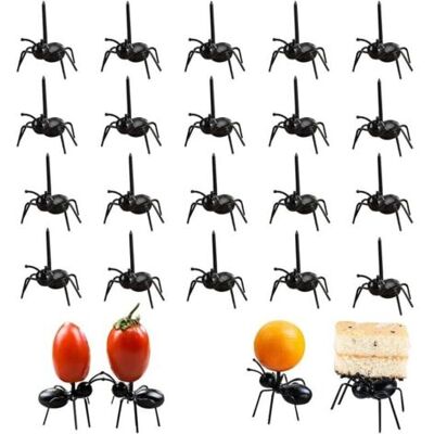 NO BRAND Pair Lntyq Fourmi Fourchette À Fruits, Fourchettes Fruits Fork, Cure-dents Fourmis En Plastique, Ensemble Fourchette À Fruits Fourmi, Bâtons Décor Pour Enfants Fête (24 Pièces) - Publicité NO BRAND Pair Lntyq Fourmi Fourchette À Fruits, Fourchettes Fruits Fork, Cure-dents Fourmis En Plastique, Ensemble Fourchette À Fruits Fourmi, Bâtons Décor Pour Enfants Fête (24 Pièces) - Publicité