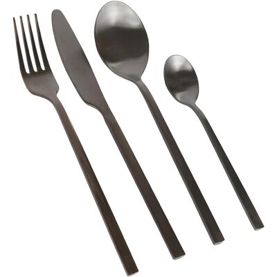 SUPERWISE 16 Piece Ensemble De Couverts En Acier Inoxydable - Noir - Manger Fourches Couteaux Cuillères Poli À Haute Brillance Métal 4-person Table Fourchette Couteau Cuillère Set - Publicité SUPERWISE 16 Piece Ensemble De Couverts En Acier Inoxydable - Noir - Manger Fourches Couteaux Cuillères Poli À Haute Brillance Métal 4-person Table Fourchette Couteau Cuillère Set - Publicité