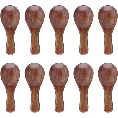 YUDO Petites Cuillères En Bois Pour Assaisonnement, Huile, Café, Thé, Sucre (10 Pièces) - Publicité YUDO Petites Cuillères En Bois Pour Assaisonnement, Huile, Café, Thé, Sucre (10 Pièces) - Publicité