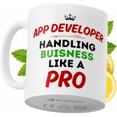 OEM Mug Humoristique Pour Développeur D'Applications, Avec Un Texte Amusant Et Un Design Graphique Original. Idéal Pour Les Anniversaires, Les Fêtes Et Les Occasions Spéciales. Mug Premium Pour La Maison, - Publicité OEM Mug Humoristique Pour Développeur D'Applications, Avec Un Texte Amusant Et Un Design Graphique Original. Idéal Pour Les Anniversaires, Les Fêtes Et Les Occasions Spéciales. Mug Premium Pour La Maison, - Publicité