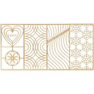 WEYTOLL Plateau De Timbres À Glace Transparent, Cube En Cuivre, Motifs Rapides Pour Accessoires De Barman D01 200x100mm/7,87x3,94 Pouces - Publicité WEYTOLL Plateau De Timbres À Glace Transparent, Cube En Cuivre, Motifs Rapides Pour Accessoires De Barman D01 200x100mm/7,87x3,94 Pouces - Publicité