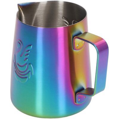 MCKENSA Pichet Mousseur À Lait 380 Ml En Acier Inoxydable De Qualité Alimentaire Avec Bec Verseur En Forme D'Aigle, Tasse Multifonction Pour Latte Crémeux Et Éclatant - Publicité MCKENSA Pichet Mousseur À Lait 380 Ml En Acier Inoxydable De Qualité Alimentaire Avec Bec Verseur En Forme D'Aigle, Tasse Multifonction Pour Latte Crémeux Et Éclatant - Publicité
