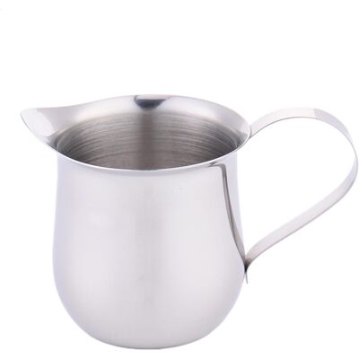 OEM 1 Pichet À Lait, Acier Inoxydable, Bec Verseur, Surface Miroir, Pour Latte Et Cappuccino - Publicité OEM 1 Pichet À Lait, Acier Inoxydable, Bec Verseur, Surface Miroir, Pour Latte Et Cappuccino - Publicité