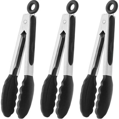 OEM Mini Pinces À Bec Fin En Silicone, Ensemble De 3 Pièces (noir)-crezuo - Publicité OEM Mini Pinces À Bec Fin En Silicone, Ensemble De 3 Pièces (noir)-crezuo - Publicité