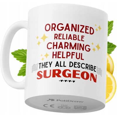 OEM Mug Humoristique Pour Chirurgien, Avec Texte Amusant Et Design Graphique. Idéal Pour Les Anniversaires, Les Fêtes Et Les Occasions Spéciales. Mug Premium Pour La Maison, Le Bureau Et Le Travail. Blanc - Publicité OEM Mug Humoristique Pour Chirurgien, Avec Texte Amusant Et Design Graphique. Idéal Pour Les Anniversaires, Les Fêtes Et Les Occasions Spéciales. Mug Premium Pour La Maison, Le Bureau Et Le Travail. Blanc - Publicité