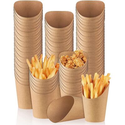 OEM 100 Boîtes/gobelets De 400 G (14 Oz) Pour Chips, Idéaux Pour La Vente À Emporter, Les Fêtes, La Pâtisserie, Boîtes En Carton Marron. Publicité OEM 100 Boîtes/gobelets De 400 G (14 Oz) Pour Chips, Idéaux Pour La Vente À Emporter, Les Fêtes, La Pâtisserie, Boîtes En Carton Marron. Publicité