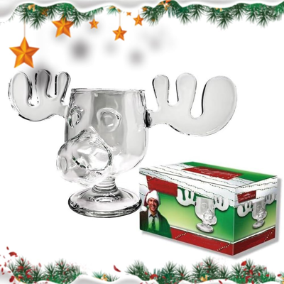 KAJFJAD Mug Festif À Motif D'Élan - Tasse À Lait De Poule De Noël En Verre Épais Transparent, Style Lanterne Nationale, Cadeau Idéal Pour Noël Et Les Anniversaires (1 Pièce) - Publicité KAJFJAD Mug Festif À Motif D'Élan - Tasse À Lait De Poule De Noël En Verre Épais Transparent, Style Lanterne Nationale, Cadeau Idéal Pour Noël Et Les Anniversaires (1 Pièce) - Publicité