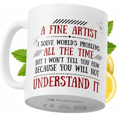 OEM Mug Humoristique Pour Artiste, Avec Un Texte Amusant Et Un Design Graphique Original. Idéal Pour Les Anniversaires, Les Fêtes Et Les Occasions Spéciales. Mug Premium Pour La Maison, Le Bureau Et Le Tr - Publicité OEM Mug Humoristique Pour Artiste, Avec Un Texte Amusant Et Un Design Graphique Original. Idéal Pour Les Anniversaires, Les Fêtes Et Les Occasions Spéciales. Mug Premium Pour La Maison, Le Bureau Et Le Tr - Publicité
