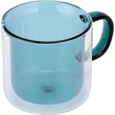 MCKENSA Mug Double Couche 250 Ml, Résistant À La Chaleur, Cylindrique Et Transparent, Idéal Pour Le Café Au Lait À La Maison (vert Clair). Publicité MCKENSA Mug Double Couche 250 Ml, Résistant À La Chaleur, Cylindrique Et Transparent, Idéal Pour Le Café Au Lait À La Maison (vert Clair). Publicité