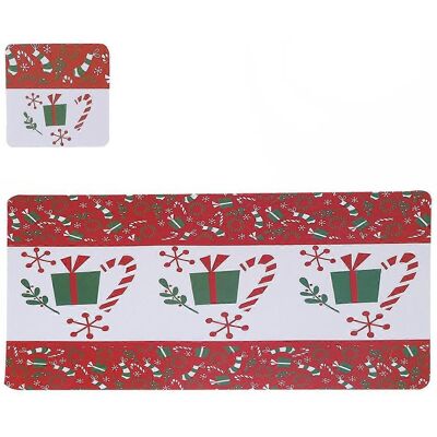 FATRD Lot De 12 Sets De Table Imperméables, Antidérapants, Antiadhésifs Et Résistants À La Chaleur, À Motifs De Noël, Comprenant Des Sous-verres, Des Dessous De Tasse Et Des Napperons. Décoration De Table P - Publicité FATRD Lot De 12 Sets De Table Imperméables, Antidérapants, Antiadhésifs Et Résistants À La Chaleur, À Motifs De Noël, Comprenant Des Sous-verres, Des Dessous De Tasse Et Des Napperons. Décoration De Table P - Publicité