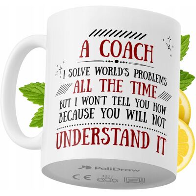 OEM Mug Humoristique Pour Coach, Avec Un Texte Amusant Et Un Design Graphique Original. Idéal Pour Les Anniversaires, Les Fêtes Et Les Occasions Spéciales. Mug Premium Pour La Maison, Le Bureau Et Le Trav - Publicité OEM Mug Humoristique Pour Coach, Avec Un Texte Amusant Et Un Design Graphique Original. Idéal Pour Les Anniversaires, Les Fêtes Et Les Occasions Spéciales. Mug Premium Pour La Maison, Le Bureau Et Le Trav - Publicité