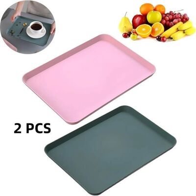 OEM 6 Pièces Plateau Plastique, Antidérapant, Plateau Service Café Thé, Résistant Et Léger, Pour Cuisine, Salle À Manger Ou Petit Café - Publicité OEM 6 Pièces Plateau Plastique, Antidérapant, Plateau Service Café Thé, Résistant Et Léger, Pour Cuisine, Salle À Manger Ou Petit Café - Publicité