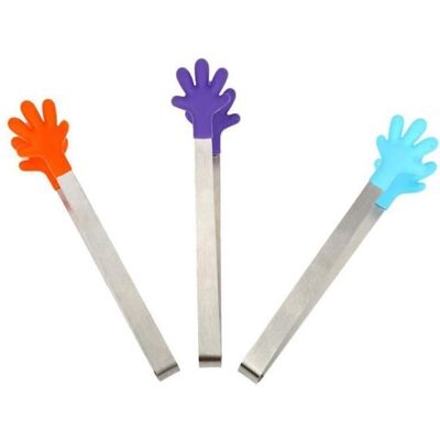 OEM 3 Pinces De Cuisine, Acier Inoxydable Et Silicone, 13,5 X 2,5 Cm, Résistantes À La Chaleur, Pour Service En Buffet Ou Salade - Publicité OEM 3 Pinces De Cuisine, Acier Inoxydable Et Silicone, 13,5 X 2,5 Cm, Résistantes À La Chaleur, Pour Service En Buffet Ou Salade - Publicité