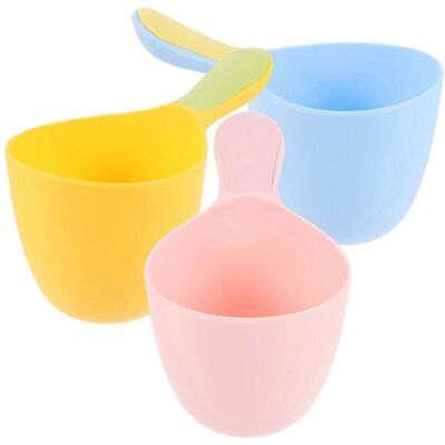 LISATR Lot De 3 Louches À Eau Pour Bébé, Louches De Bain, Gobelets Doseurs Pour L'Eau De Salle De Bain, Louches Multi-usages Pour La Maison-19x10.5cm - Publicité LISATR Lot De 3 Louches À Eau Pour Bébé, Louches De Bain, Gobelets Doseurs Pour L'Eau De Salle De Bain, Louches Multi-usages Pour La Maison-19x10.5cm - Publicité