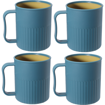 ALVIOR Tasse En Plastique - Tasse À Café Avec Poignée - Fabriquée À Base De Paille De Blé Et Pp - 10 5 X 8 8 X 7 8 Cm - Pour Eau Café Thé Jus Lait - 4 Pièces - Publicité ALVIOR Tasse En Plastique - Tasse À Café Avec Poignée - Fabriquée À Base De Paille De Blé Et Pp - 10 5 X 8 8 X 7 8 Cm - Pour Eau Café Thé Jus Lait - 4 Pièces - Publicité