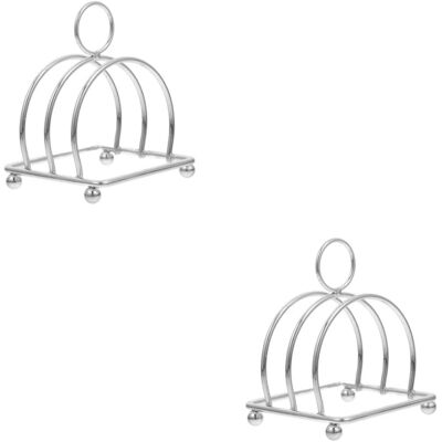 OEM 2 Pièces Grille À Toast, Acier Inoxydable, Support 6 Tranches, Design Stable, Cuisine Salle À Manger - Publicité OEM 2 Pièces Grille À Toast, Acier Inoxydable, Support 6 Tranches, Design Stable, Cuisine Salle À Manger - Publicité