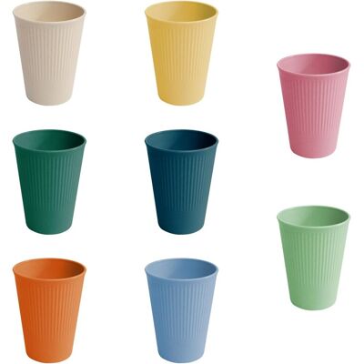 OEM Ensemble De 8 Gobelets En Plastique Colorés, Tasses À Boire, Tasses À Café, Gobelets En Plastique Pour Enfants, Tasses Réutilisables Pour Café, Thé, Lait, Pique-niques (8 Couleurs) - Publicité OEM Ensemble De 8 Gobelets En Plastique Colorés, Tasses À Boire, Tasses À Café, Gobelets En Plastique Pour Enfants, Tasses Réutilisables Pour Café, Thé, Lait, Pique-niques (8 Couleurs) - Publicité