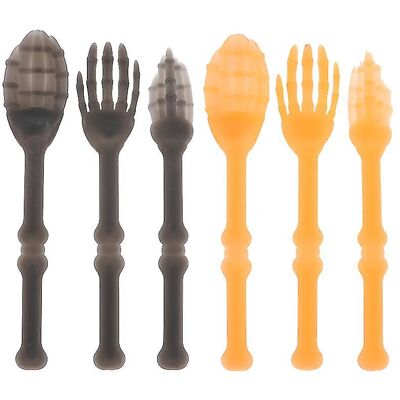 YUDO Lot De 2 Fourchettes En Plastique Pour Décorations D'Halloween - Publicité YUDO Lot De 2 Fourchettes En Plastique Pour Décorations D'Halloween - Publicité