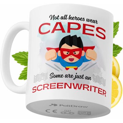 OEM Mug Humoristique Pour Scénariste, Avec Texte Amusant Et Design Graphique. Idéal Pour Les Anniversaires, Les Fêtes Et Les Occasions Spéciales. Mug Premium Pour La Maison, Le Bureau Et Le Travail. Blanc - Publicité OEM Mug Humoristique Pour Scénariste, Avec Texte Amusant Et Design Graphique. Idéal Pour Les Anniversaires, Les Fêtes Et Les Occasions Spéciales. Mug Premium Pour La Maison, Le Bureau Et Le Travail. Blanc - Publicité
