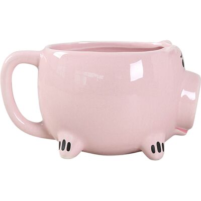 MCKENSA Mug En Céramique Rose À Large Ouverture, Motif Cochon Mignon, Avec Anse, Idéal Pour La Maison, Le Café Ou Le Bureau. Publicité MCKENSA Mug En Céramique Rose À Large Ouverture, Motif Cochon Mignon, Avec Anse, Idéal Pour La Maison, Le Café Ou Le Bureau. Publicité