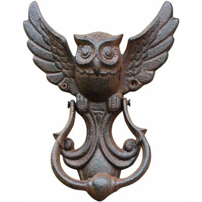 FANGMEDIA Heurtoir De Porte En Fonte - Style Vintage - Chouette - Décoration Pour Votre Jardin, Maison En Bois, Maison De Ferme - Publicité FANGMEDIA Heurtoir De Porte En Fonte - Style Vintage - Chouette - Décoration Pour Votre Jardin, Maison En Bois, Maison De Ferme - Publicité