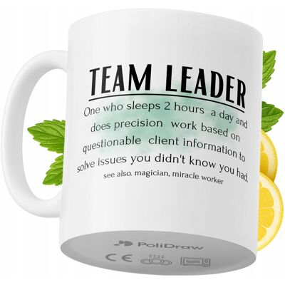 OEM Mug Humoristique Pour Chef D'Équipe, Avec Un Texte Amusant Et Un Design Graphique Original. Idéal Pour Les Anniversaires, Les Fêtes Et Les Occasions Spéciales. Mug Premium Pour La Maison, Le Bureau Et - Publicité OEM Mug Humoristique Pour Chef D'Équipe, Avec Un Texte Amusant Et Un Design Graphique Original. Idéal Pour Les Anniversaires, Les Fêtes Et Les Occasions Spéciales. Mug Premium Pour La Maison, Le Bureau Et - Publicité