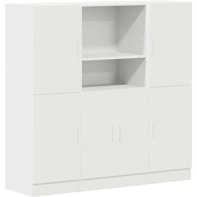 DESIGN IN Ensemble D'Armoires De Cuisine 3 Pcs Blanc Bois D'Ingénierie - Publicité DESIGN IN Ensemble D'Armoires De Cuisine 3 Pcs Blanc Bois D'Ingénierie - Publicité