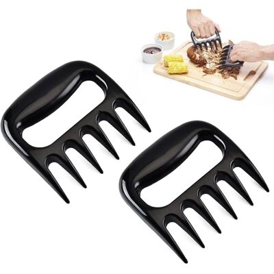 ENLENK Lot De 2 Séparateurs De Viande En Forme De Griffe D'Ours - Outil De Manipulation De La Viande - Fourchette En Plastique - Séparateur De Viande - Pour Barbecue - Publicité ENLENK Lot De 2 Séparateurs De Viande En Forme De Griffe D'Ours - Outil De Manipulation De La Viande - Fourchette En Plastique - Séparateur De Viande - Pour Barbecue - Publicité