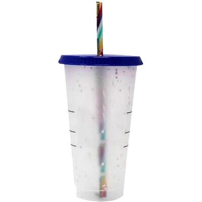 YUDO Gobelet Isotherme À Changement De Couleur, Réutilisable, En Plastique, Pour Adultes Et Enfants. Publicité YUDO Gobelet Isotherme À Changement De Couleur, Réutilisable, En Plastique, Pour Adultes Et Enfants. Publicité