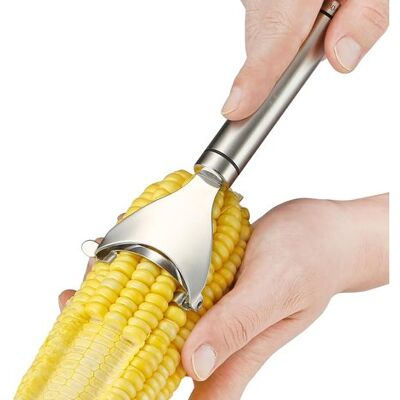 OEM Éplucheur De Maïs En Acier Inoxydable, Outil De Décapage Des Épis De Maïs, Batteur De Maïs De L'Épi, Retire Les Grains De Maïs Des Épis De Maïs En Quelques Secondes, Gadget De Cuisine - Publicité OEM Éplucheur De Maïs En Acier Inoxydable, Outil De Décapage Des Épis De Maïs, Batteur De Maïs De L'Épi, Retire Les Grains De Maïs Des Épis De Maïs En Quelques Secondes, Gadget De Cuisine - Publicité