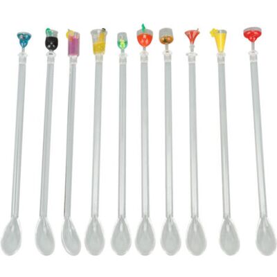 Bunthaus Lot De 10 Cuillères Mélangeuses En Acrylique – Longueur 28 Cm – Pour Cocktails, Café Et Boissons - Publicité Bunthaus Lot De 10 Cuillères Mélangeuses En Acrylique – Longueur 28 Cm – Pour Cocktails, Café Et Boissons - Publicité