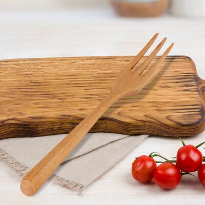 MCKENSA Ensemble Cuillère Et Fourchette En Bois Naturel Pour Desserts, Ustensiles De Cuisine (fourchette) - Publicité MCKENSA Ensemble Cuillère Et Fourchette En Bois Naturel Pour Desserts, Ustensiles De Cuisine (fourchette) - Publicité