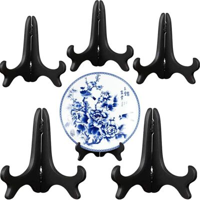 OEM 6 Pieces Porte Assiettes Décorative, Plaques Chevalet, Plastique Chevalets, Présentoir Support Plaque, Pour Photos, Cadres Photo, Assiette Décorative, Art De La Table, Carreaux Peints (noir) - Publicité OEM 6 Pieces Porte Assiettes Décorative, Plaques Chevalet, Plastique Chevalets, Présentoir Support Plaque, Pour Photos, Cadres Photo, Assiette Décorative, Art De La Table, Carreaux Peints (noir) - Publicité