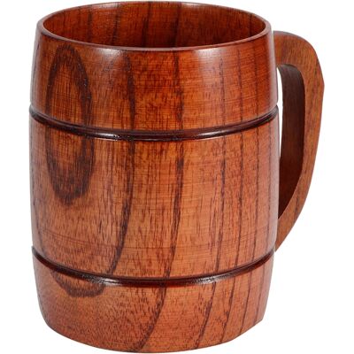 MCKENSA Chope En Bois Avec Anse - Tasse À Bière, Vin, Thé, Café - Vaisselle - Accessoires De Cuisine - Publicité MCKENSA Chope En Bois Avec Anse - Tasse À Bière, Vin, Thé, Café - Vaisselle - Accessoires De Cuisine - Publicité