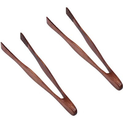 OEM 2 Pinces De Cuisine En Bois, Résistantes À La Chaleur, Ustensiles De Service Polyvalents Pour Barbecue, Buffet Et Présentation De Plats - Publicité OEM 2 Pinces De Cuisine En Bois, Résistantes À La Chaleur, Ustensiles De Service Polyvalents Pour Barbecue, Buffet Et Présentation De Plats - Publicité