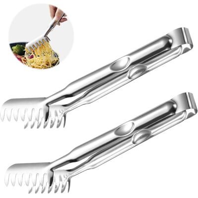 OEM 2 Pince À Spaghetti,acier Inoxydable,24 Cm,poignées Cannelées,ustensile Cuisine,barbecue,salade - Publicité OEM 2 Pince À Spaghetti,acier Inoxydable,24 Cm,poignées Cannelées,ustensile Cuisine,barbecue,salade - Publicité