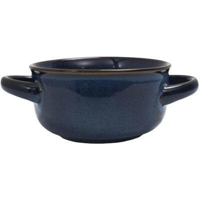 OEM Bol À Soupe En Céramique Bleu Profond 13,7 - Publicité OEM Bol À Soupe En Céramique Bleu Profond 13,7 - Publicité