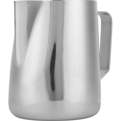MCKENSA Pichet À Mousser Le Lait En Acier Inoxydable, Accessoire Idéal Pour Le Latte Art, Pour La Maison, Le Bureau Ou Un Commerce (200 Ml). Publicité MCKENSA Pichet À Mousser Le Lait En Acier Inoxydable, Accessoire Idéal Pour Le Latte Art, Pour La Maison, Le Bureau Ou Un Commerce (200 Ml). Publicité
