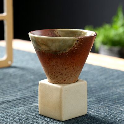MCKENSA Mug Japonais En Céramique De 200 Ml, Tasse À Café/latte Avec Base. Publicité MCKENSA Mug Japonais En Céramique De 200 Ml, Tasse À Café/latte Avec Base. Publicité