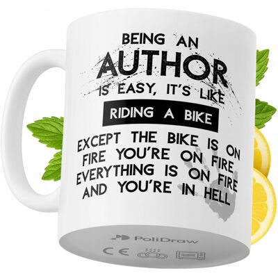OEM Mug Humoristique Pour Auteur, Avec Texte Amusant Et Design Graphique, Idéal Pour Les Anniversaires, Les Fêtes Et Les Occasions Spéciales. Mug Premium Pour La Maison, Le Bureau Et Le Travail. Blanc, 33 - Publicité OEM Mug Humoristique Pour Auteur, Avec Texte Amusant Et Design Graphique, Idéal Pour Les Anniversaires, Les Fêtes Et Les Occasions Spéciales. Mug Premium Pour La Maison, Le Bureau Et Le Travail. Blanc, 33 - Publicité