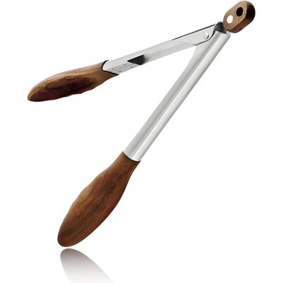 OEM 1 Pince De Cuisine, Bois D'Olivier Et Inox, Résistante À 220°c, 31 Cm, Pour Grill Et Poêle - Publicité OEM 1 Pince De Cuisine, Bois D'Olivier Et Inox, Résistante À 220°c, 31 Cm, Pour Grill Et Poêle - Publicité
