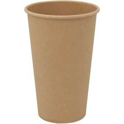 DESIGN IN Tasses À Café En Papier 1000 Pcs 16oz 400ml Marron - Publicité DESIGN IN Tasses À Café En Papier 1000 Pcs 16oz 400ml Marron - Publicité