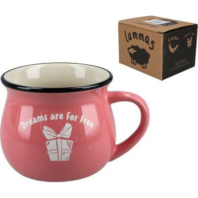 OEM Petite Tasse Rose - Les Rêves Sont Gratuits - Publicité OEM Petite Tasse Rose - Les Rêves Sont Gratuits - Publicité
