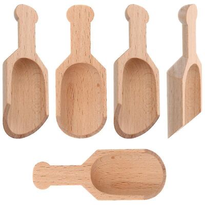 FATRD Lot De 5 Mini Cuillères En Bois - Publicité FATRD Lot De 5 Mini Cuillères En Bois - Publicité