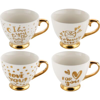 OEM Mug À Manchon Lune Et Étoiles 380 Ml, Assortiment De 4 - Publicité OEM Mug À Manchon Lune Et Étoiles 380 Ml, Assortiment De 4 - Publicité