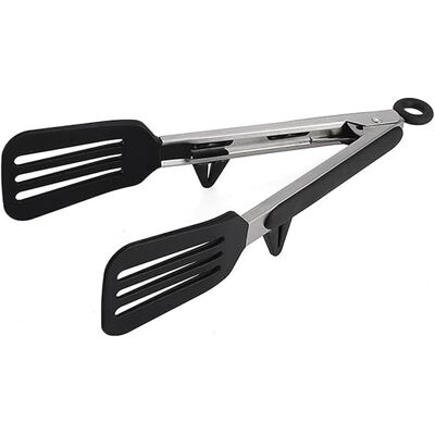 HERUSI Pinces De Cuisine Résistantes À La Chaleur En Silicone Et Acier Inoxydable, Petites Pinces À Pain, Pinces De Service, Accessoires Pour Barbecue (couleur : Noir, Taille : 13 Pouces) - Publicité HERUSI Pinces De Cuisine Résistantes À La Chaleur En Silicone Et Acier Inoxydable, Petites Pinces À Pain, Pinces De Service, Accessoires Pour Barbecue (couleur : Noir, Taille : 13 Pouces) - Publicité