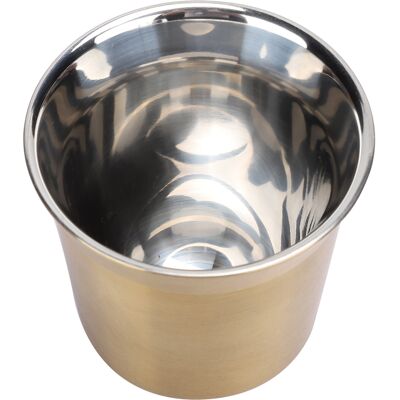 MCKENSA Tasse À Café Double Paroi Isotherme En Acier Inoxydable 304, Couleur Or, Idéale Pour La Maison Et Les Cafés. Publicité MCKENSA Tasse À Café Double Paroi Isotherme En Acier Inoxydable 304, Couleur Or, Idéale Pour La Maison Et Les Cafés. Publicité