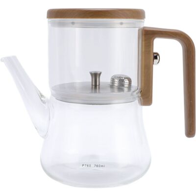 OEM Théière En Verre Magnétique De 760ml, Séparation De L'Eau Transparente Avec Passoire, Poignée Anti-brûlure-crezuo - Publicité OEM Théière En Verre Magnétique De 760ml, Séparation De L'Eau Transparente Avec Passoire, Poignée Anti-brûlure-crezuo - Publicité