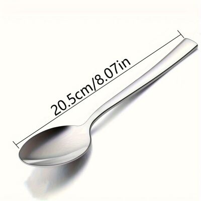 OEM Ensemble De 12 Cuillères À Vaisselle En Acier Inoxydable Poli Miroir, Ustensiles De Cuisine Compatibles Lave-vaisselle(br) - Publicité OEM Ensemble De 12 Cuillères À Vaisselle En Acier Inoxydable Poli Miroir, Ustensiles De Cuisine Compatibles Lave-vaisselle(br) - Publicité