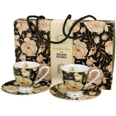 OEM Ensemble De Tasses À Expresso Roses Anglaises - Publicité OEM Ensemble De Tasses À Expresso Roses Anglaises - Publicité